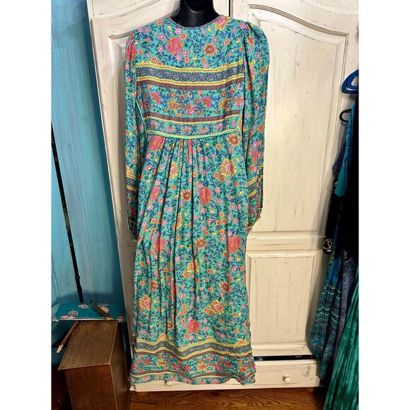 SPELL DESIGNS & THE GYPSY COLLECTIVE UNICORN FOLKTOWN MIDI DRESS XS - Picture 4 of 11